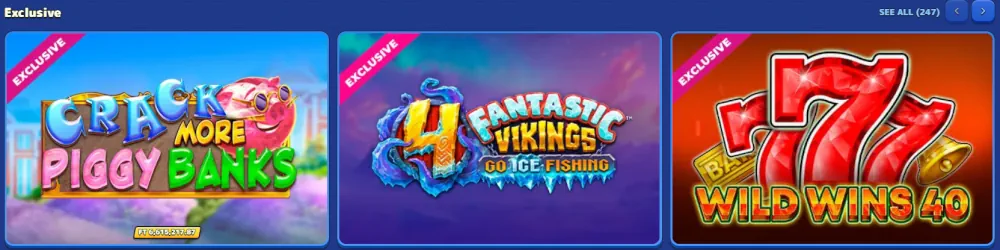 Selección exclusiva de juegos de tragamonedas Pistolo que presenta Crack More Piggy Banks.